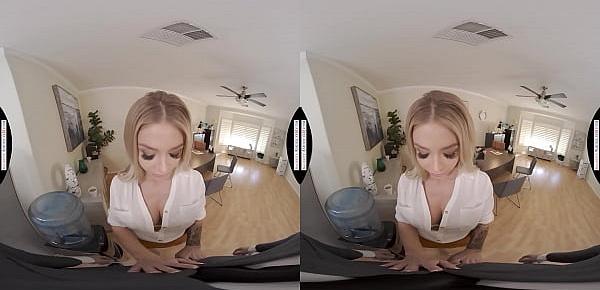  Naughty America - Hot blonde Madelyn Monroe needs your cock in her office!